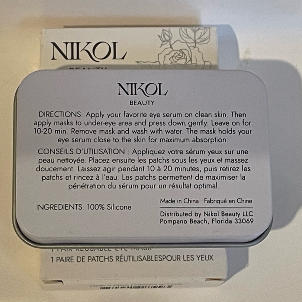 Nikol Beauty THESE BAGS ARE DESIGNER-EYE MASK Reusable Under Eye Masks Skincare - Picture 7 of 7